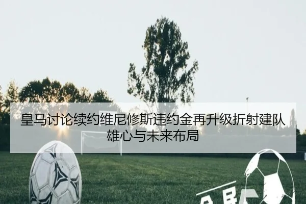 皇马讨论续约维尼修斯违约金再升级折射建队雄心与未来布局